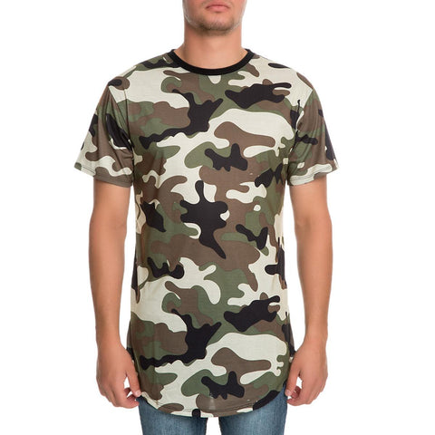 Men's Scallop Tee W Zip Si