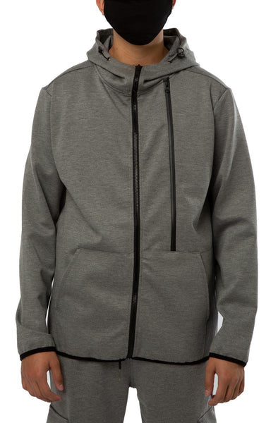 Front View Cargo Tech Full-Zip Hoodie