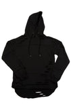 Front View Ripped Layered Hoodie