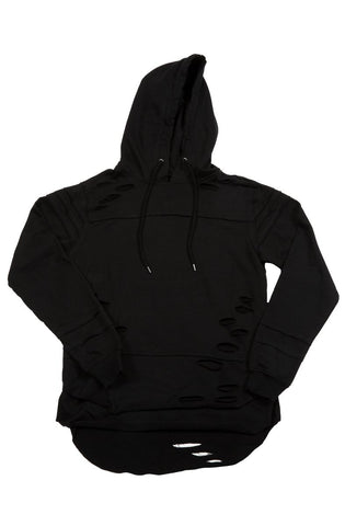 Ripped Layered Hoodie