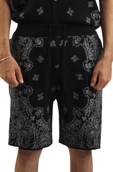 Paisley Knit Shorts