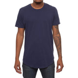 Front View Basic Scallop Tee Navy
