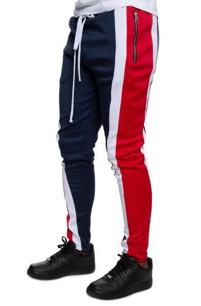 Front View Pinstripe Track Pants