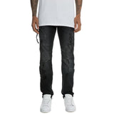 Front View Men's Zipped Ripped Pants