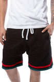 Front View Dropped Track Shorts