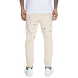 Distressed Joggers Khaki