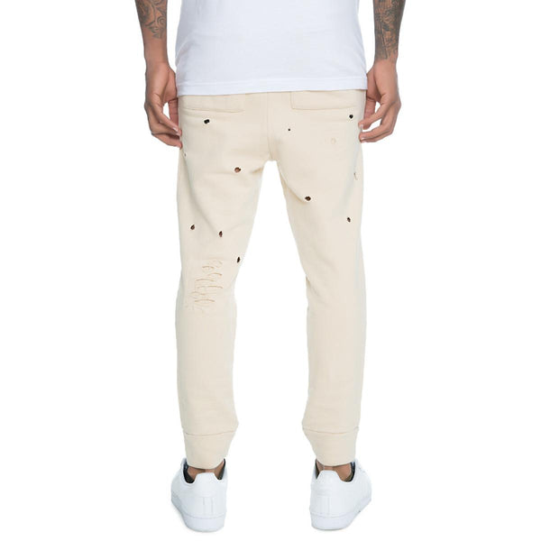 Distressed Joggers Khaki
