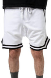 Front View Dropped Track Shorts