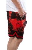 Red Dawn Cloud Dye Dropped Shorts