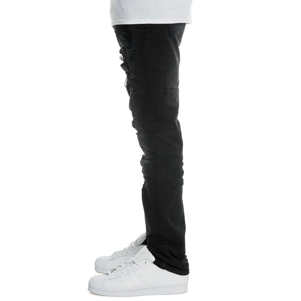 Men's Zipped Ripped Pants