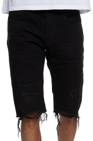 Span Denim Shorts