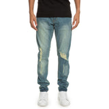 Front View Men's Destruct Denim Jean