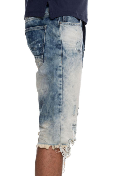 Span Denim Shorts
