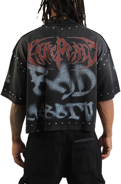 Ski Mask Heavy Crop T-Shirt