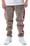 Front View Xander Plaid Track Pants