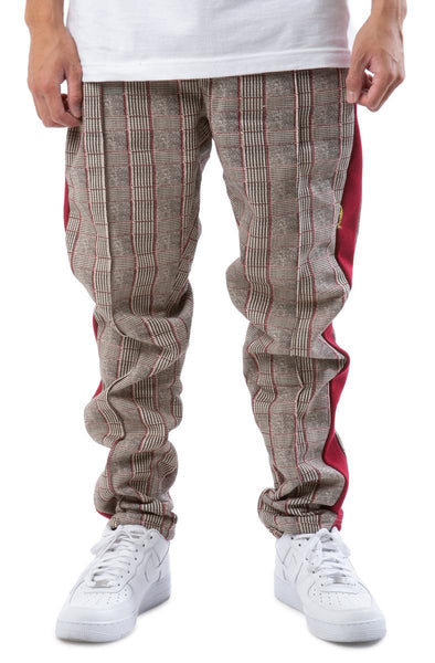 Front View Xander Plaid Track Pants