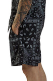 Paisley Nylon Short