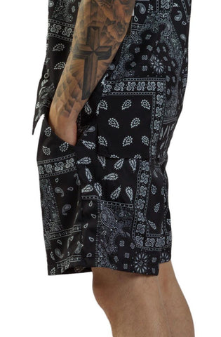 Paisley Nylon Short