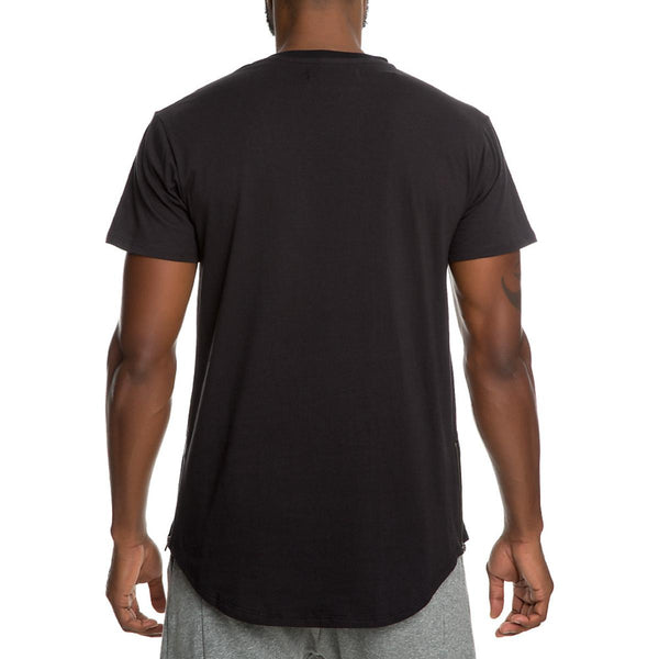 Men's Scallop Tee W Zip Si