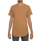 Front View Men's Destroyed Scallop Tee