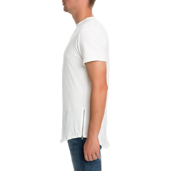 Men's Scallop Tee W Zip Si