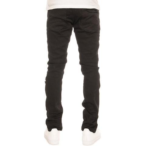 Men's Ripped Twill Denim Jeans