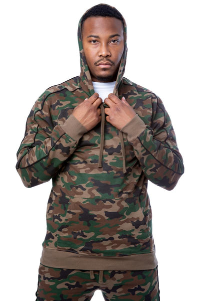 Front View Piped V2 Hoodie