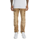 Front View Men's Zipped Ripped Pants
