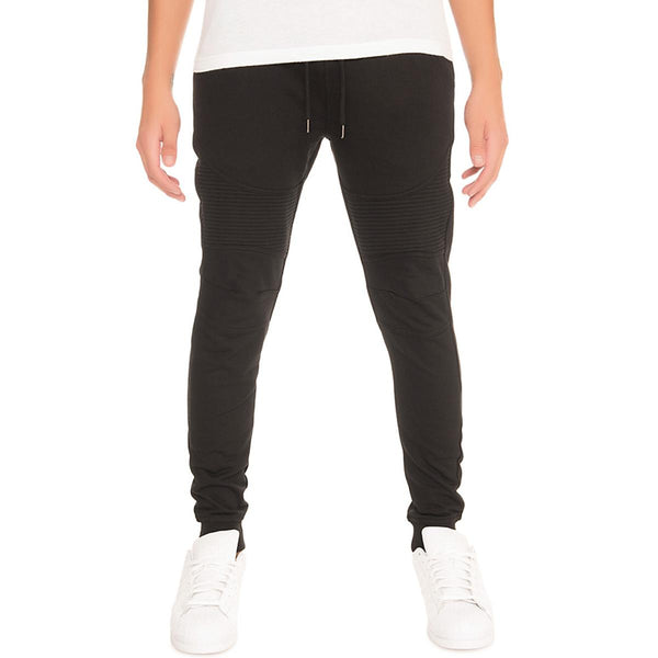 Front View Mens Moto Joggers