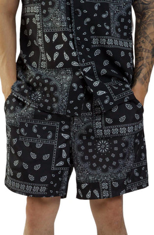 Paisley Nylon Short