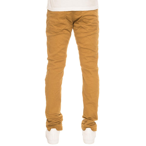 Men's Wheat Ripped Denim Jeans