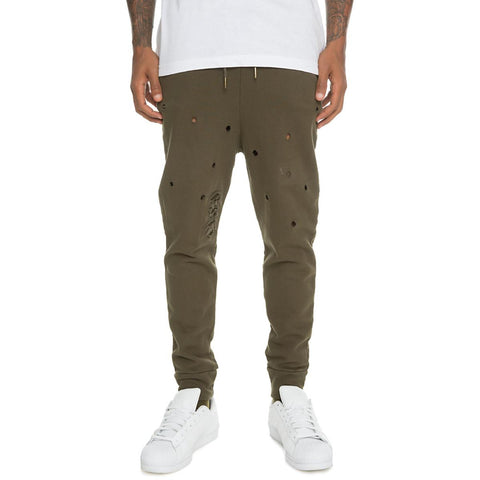 Men's Distressed Joggers