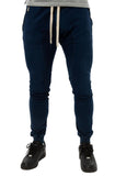 Front View Wash Denim Joggers