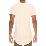 Men's Double Layer Raw Edge Tee