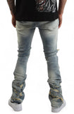 Cirrus Distressed Stacked Jean