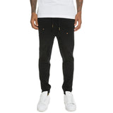 Front View Men's Distressed Joggers