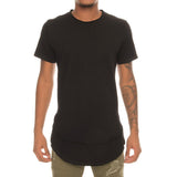 Front View Men's Terry Raw Edge Tee