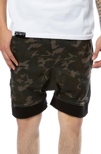 Front View Alameda Dropped Shorts