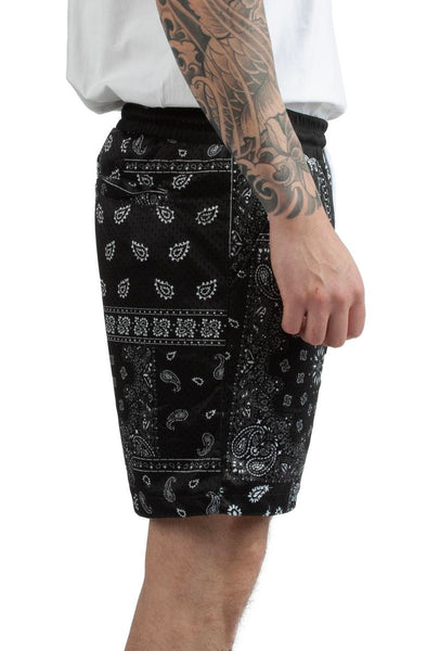 Paisley Mesh Shorts