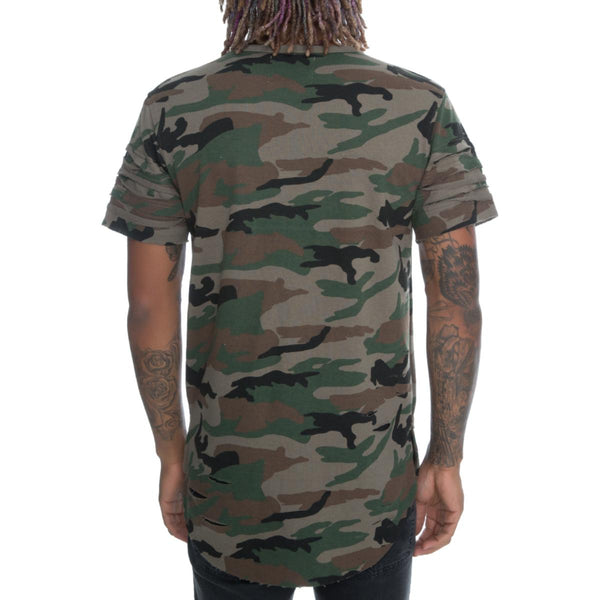 Men's Ripped Camo Tee