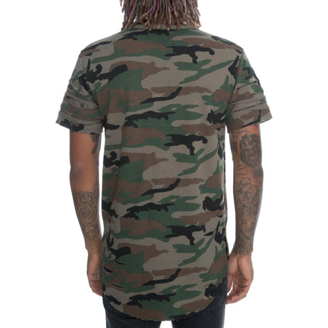 Men's Ripped Camo Tee