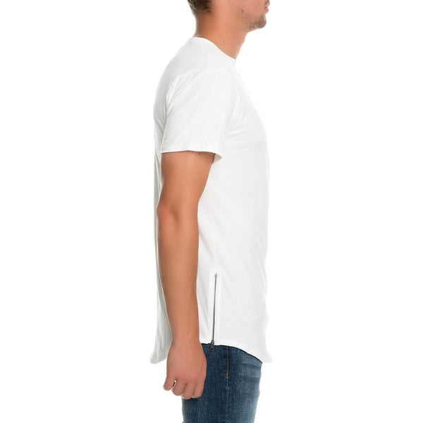Men's Scallop Tee W Zip Si