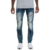 Front View Men's Cargo Biker Jean