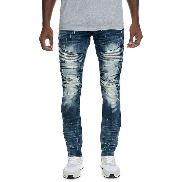 Front View Men's Cargo Biker Jean