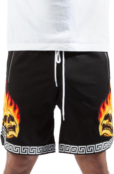Front View Ghost Flame Shorts
