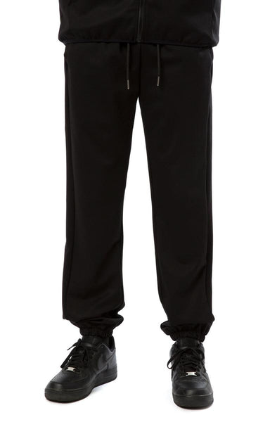 Front View Tech Essential Striped Joggers