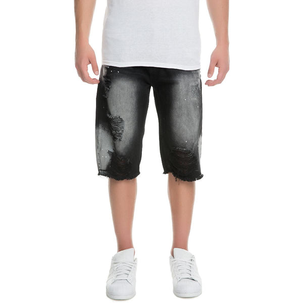 Front View Men's Twill Rip Shorts