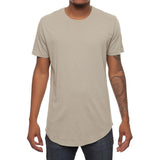 Front View Basic Scallop Tee Olive