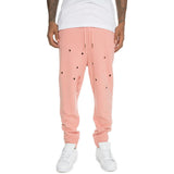 Front View Men's Distressed Joggers