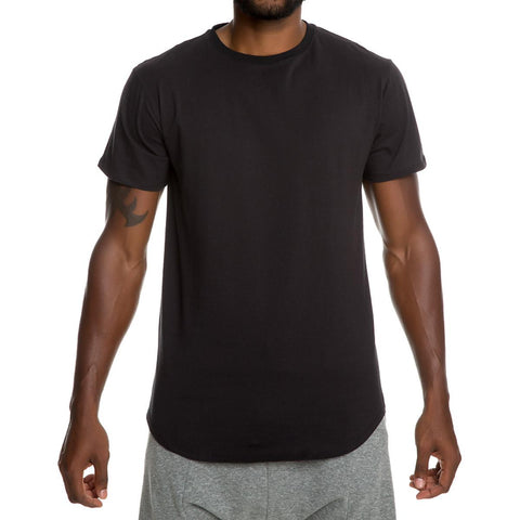 Men's Scallop Tee W Zip Si